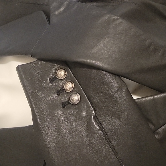 Boston Proper Black Leather Jacket - Picture 4 of 10